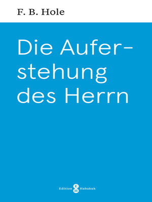 cover image of Die Auferstehung des Herrn